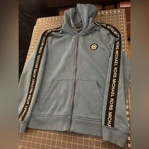 Michael Kors Blue and Black Men's Sweater